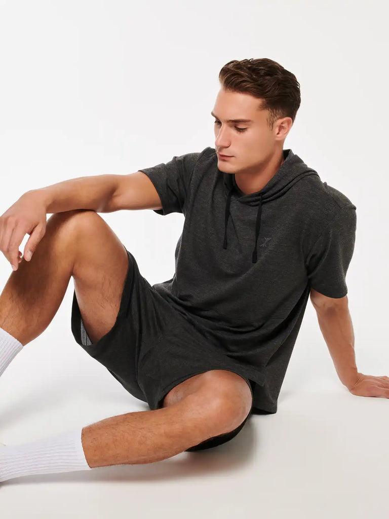 Short arm hoodie on sale